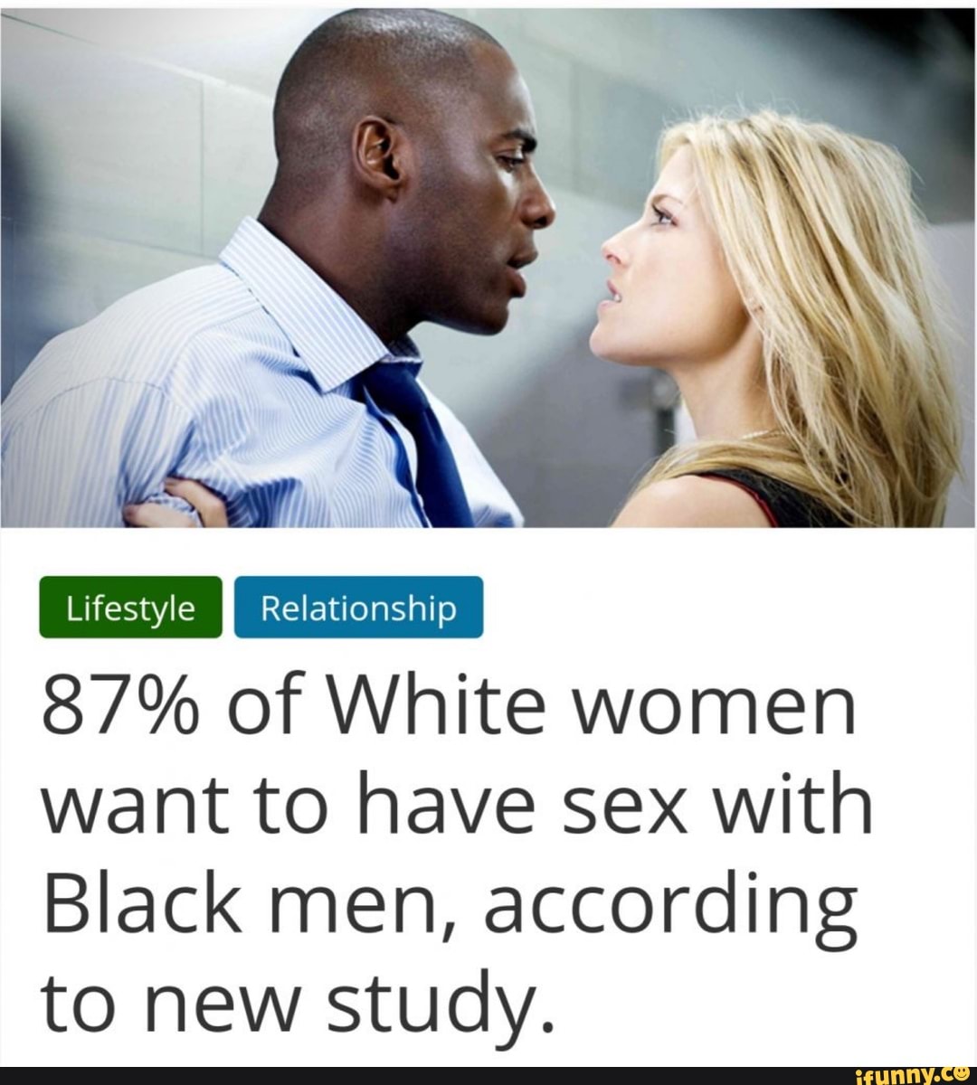 87% of White women want to have sex with Black men, according to new study