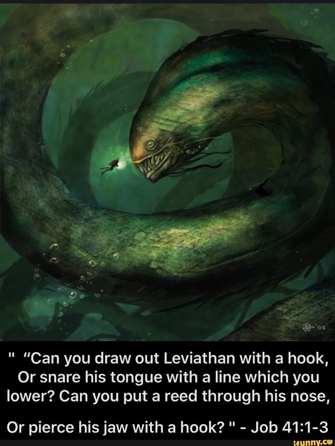 Can You Draw Out Leviathan With A Hook, Or Snare His Tongue With A Line  Which