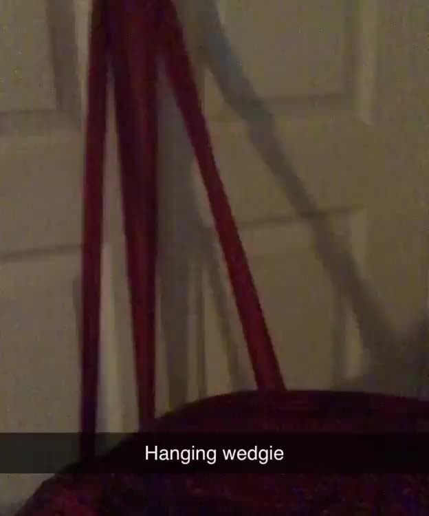 Girl hanging wedgie video