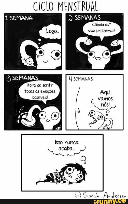 CICLO MENSTRUAL
SEMANAS
todas as emoções
(O) Sacak Audecsen
