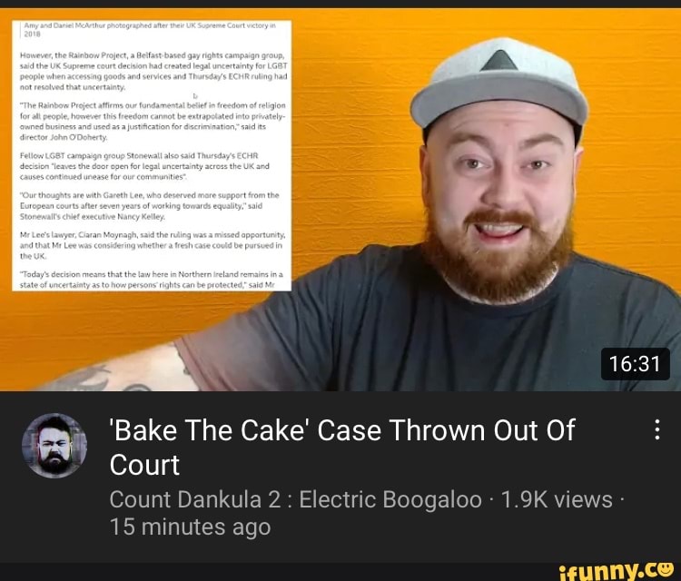'Bake The Cake' Case Thrown Out Of Court Count Dankula Electric Boogaloo 1.9K views 15 minutes