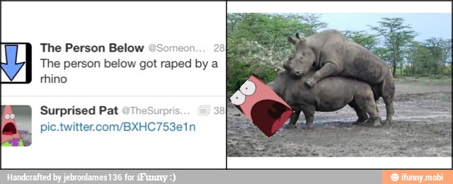 The Person Below
The person below got raped by a
thino