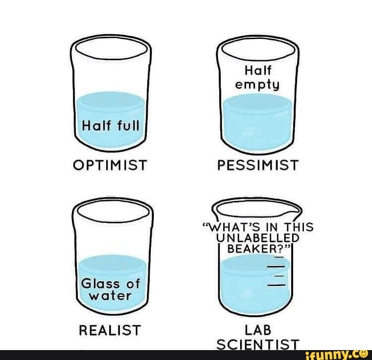 Full Half empty OPTIMIST PESSIMIST 