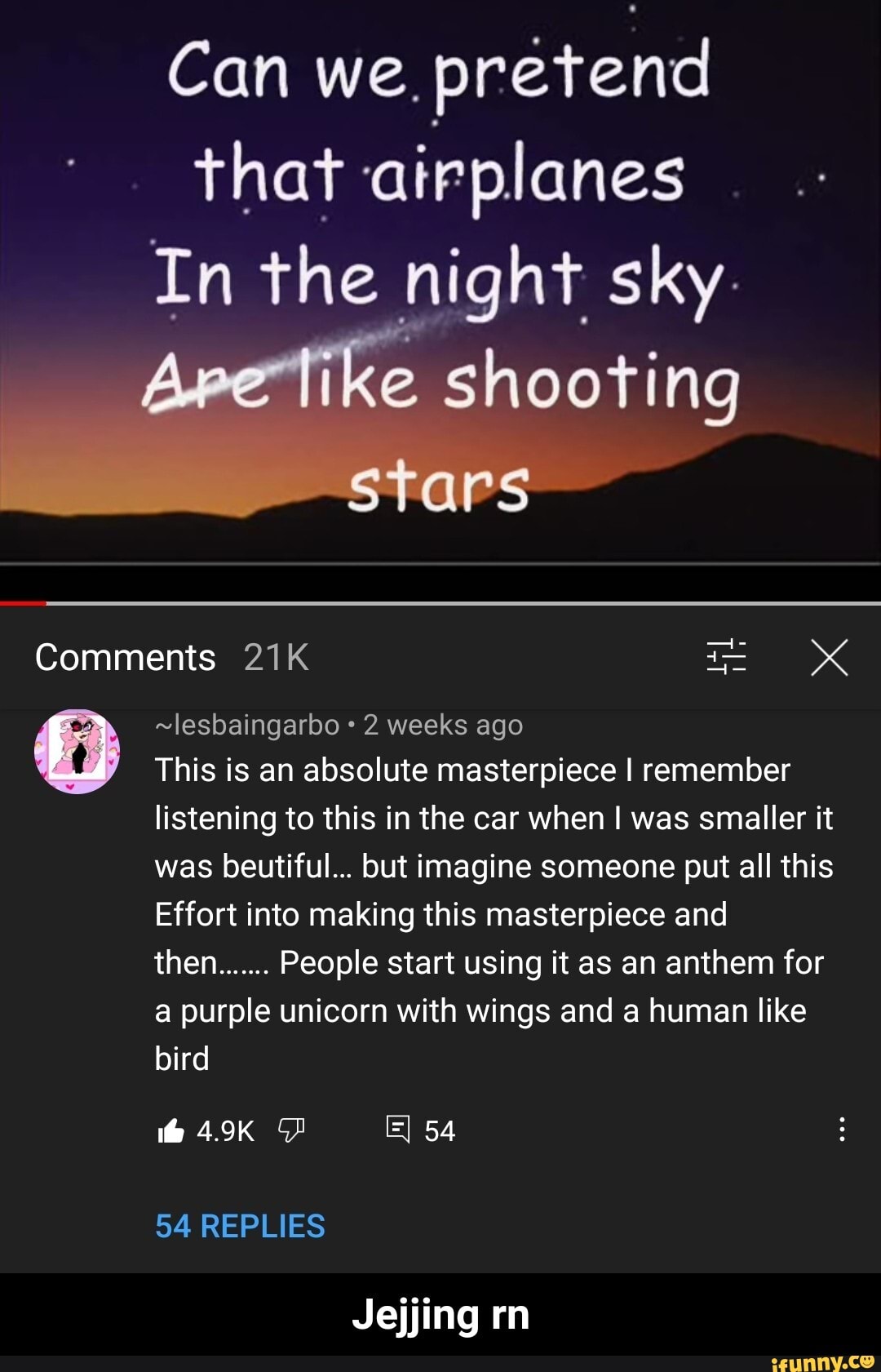 Can We Pretend That Airplanes In The Night Sky Are Like Shooting Ps   46e08c60357ffeb9885ebbc7bf1c6c418d50d03796032046cb689830177b2227 1 