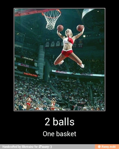 One basket - 2 balls
One basket