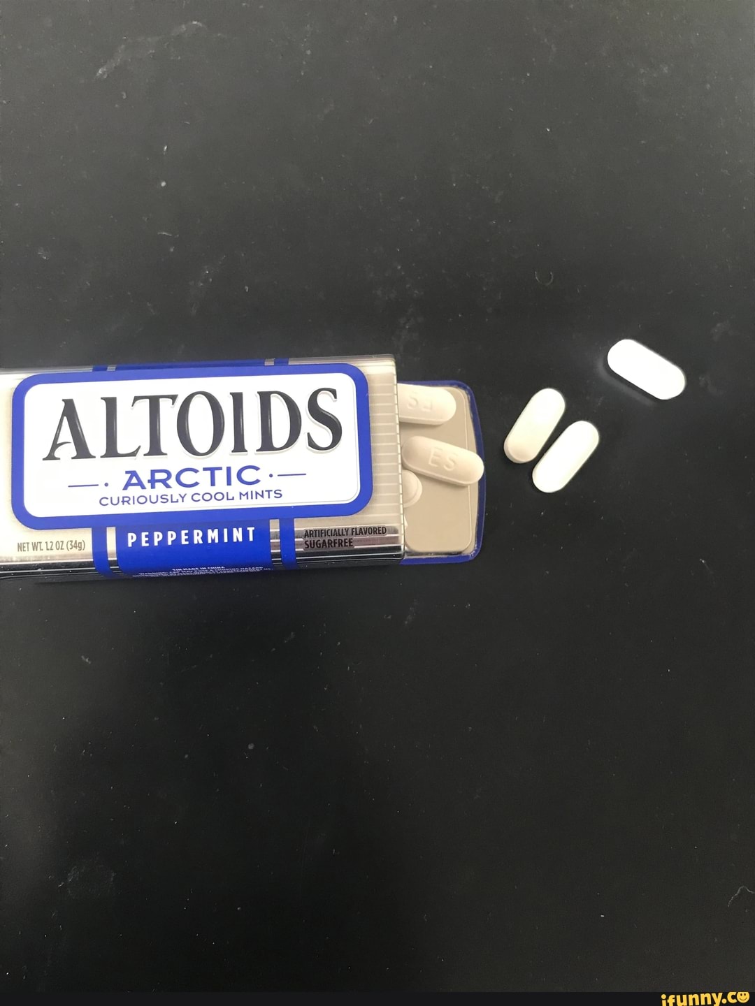 ALTOIDS ARCTIC= CURIQUSLY COOL MINTS iFunny