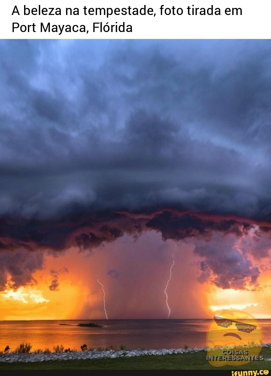 beleza na tempestade, foto tirada em
Port Mayaca, Flórida