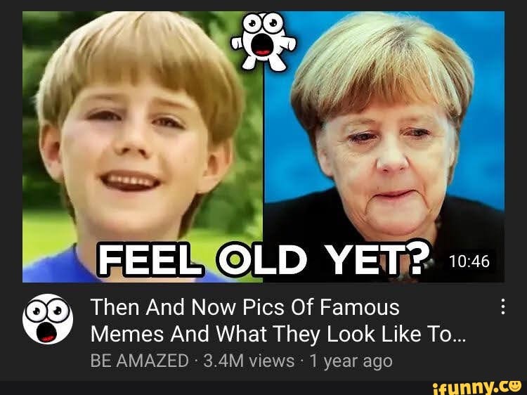 FEEL OLD YET? 60, Then And Now Pics Of Famous Memes And What They Look ...