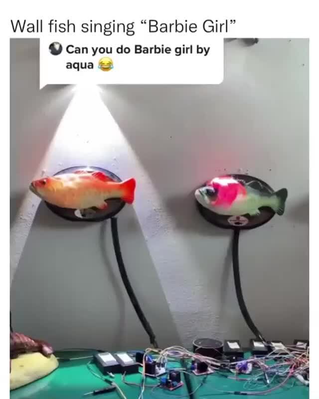 Wall fish singing Barbie Girl Can you do Barbie girl by aqua ts - iFunny