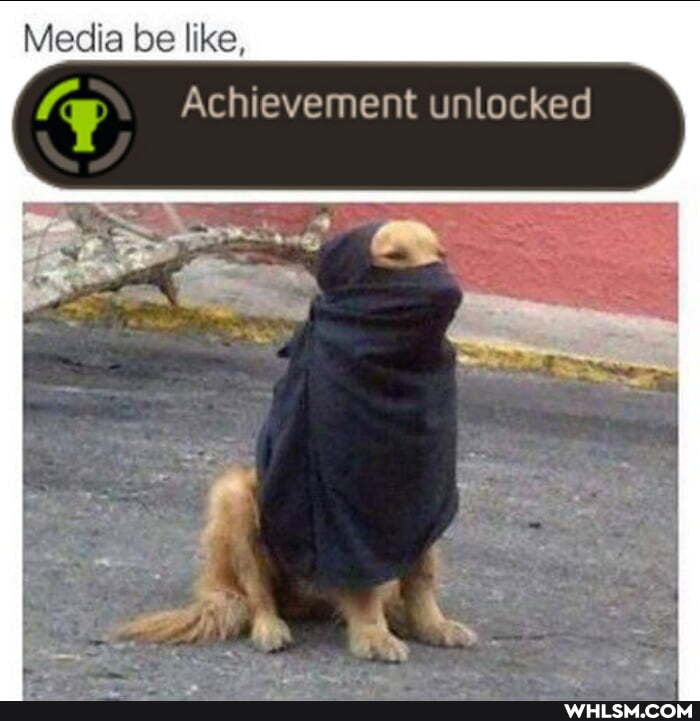 Media be like,
Achievement unlocked