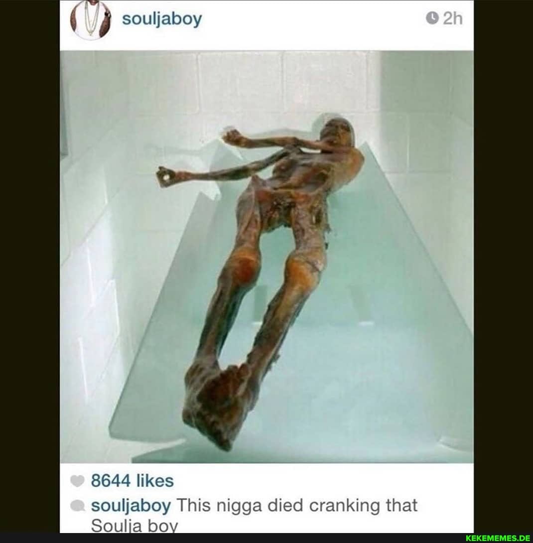 ( souljaboy
8644 likes souljaboy This nigga died cranking that