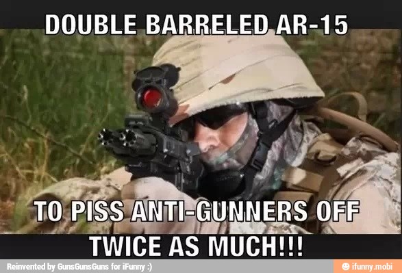 DOUBLE, BARRELED,AR-15 - )