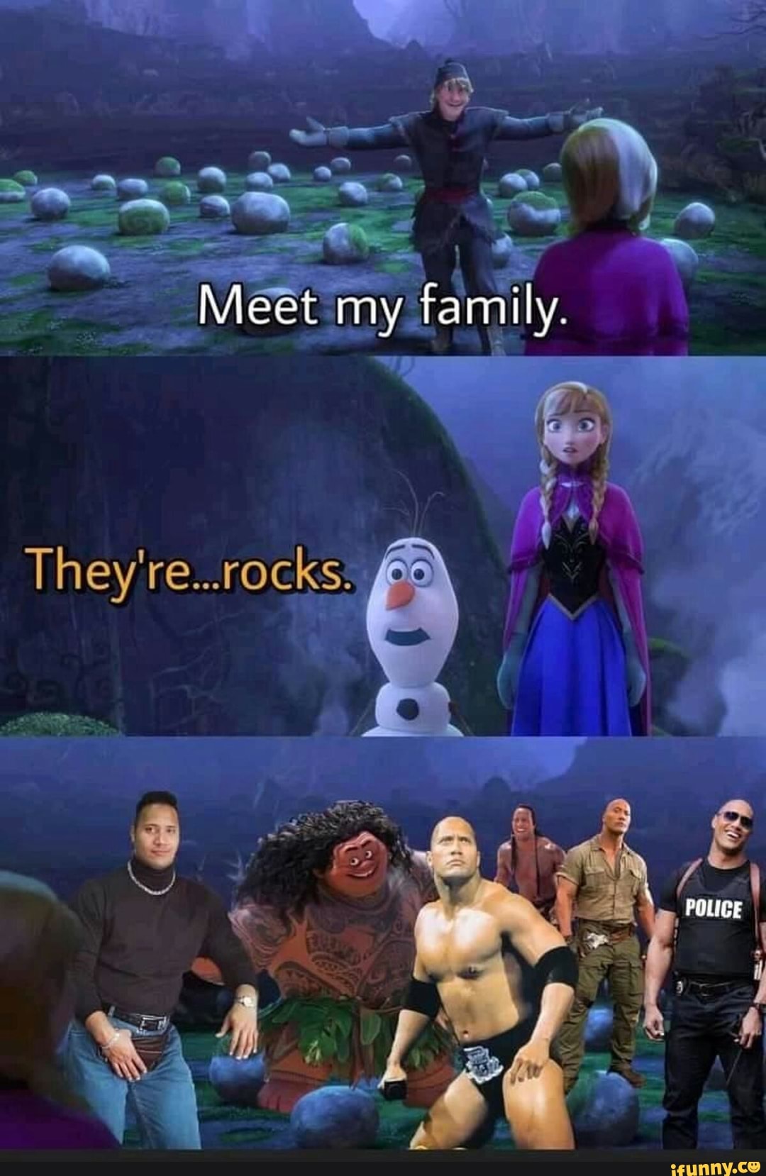 Meet my family.
They're...rocks:
POLICE