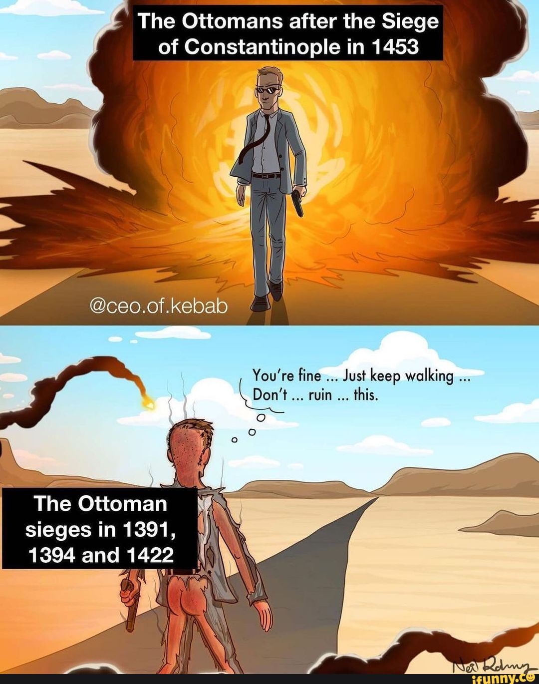 The Ottomans after the Siege of Constantinople in 1453 ceo.of.kebab