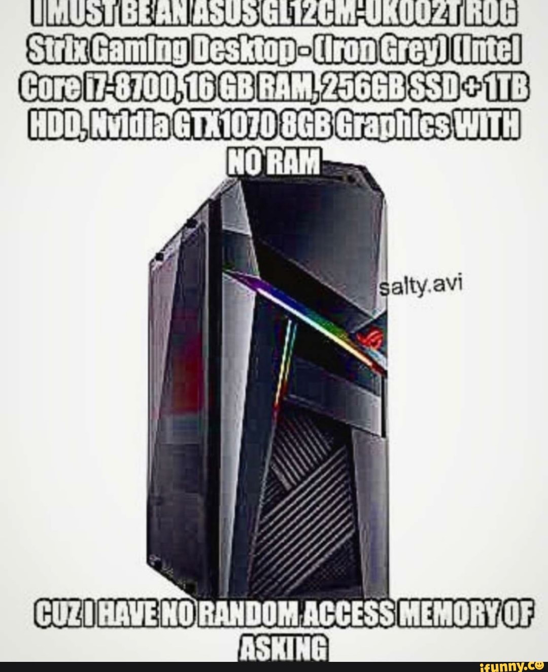 HMUONDEAN AOUOULIZUM-URUUZTINUL Strix Gaming Desktop (ron Grey) (Intel
HDD! Nvidia GTK1070,8GB Graphics WITH
NO RAM
ads
AM
pa