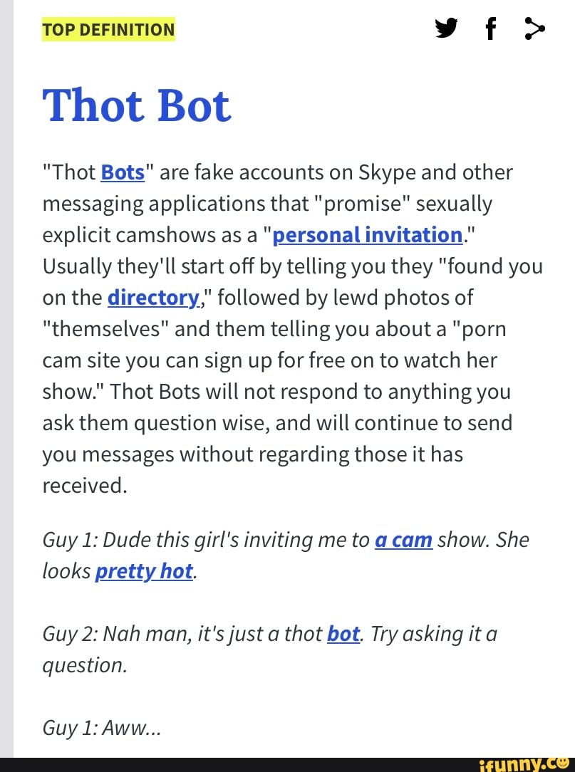 Bot com thot What does