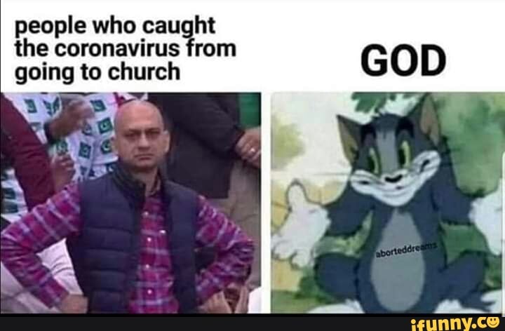people who caught
the coronavirus from
going to church