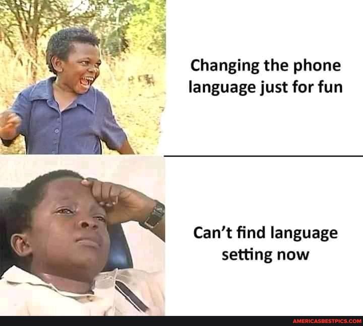Changing the phone language just for fun
Can't find language setting now