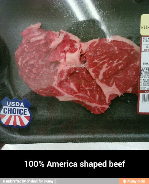 100% America shaped beef - 100% America shaped beef