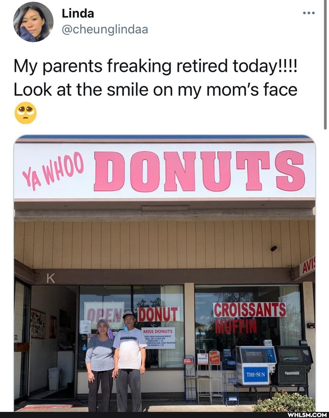 Linda
My parents freaking retired today!!!
Look at the smile on my mom's face
DONUTS