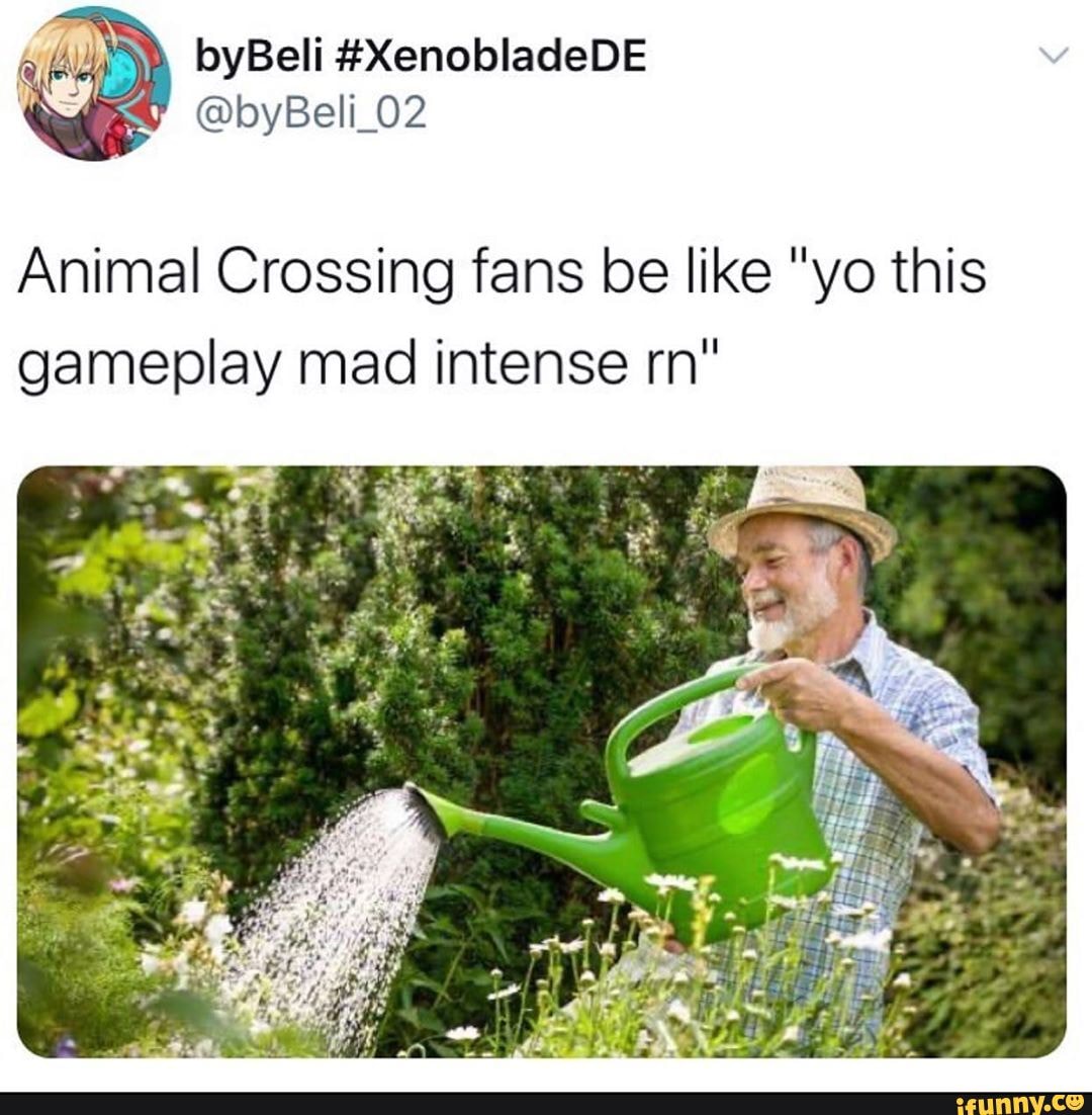Animal Crossing fans be like "yo this gameplay mad intense rn"