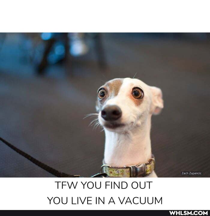 TFW YOU FIND OUT LIVE IN A VACUUM