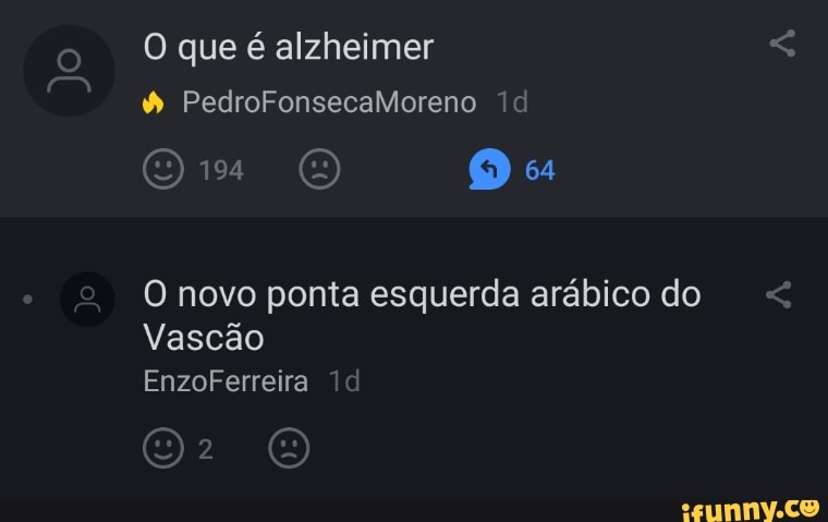 O que é alzheimer
Jo
PedroFonsecaMoreno
194 64
O novo ponta esquerda arábico do
Vascão
EnzoFerreira