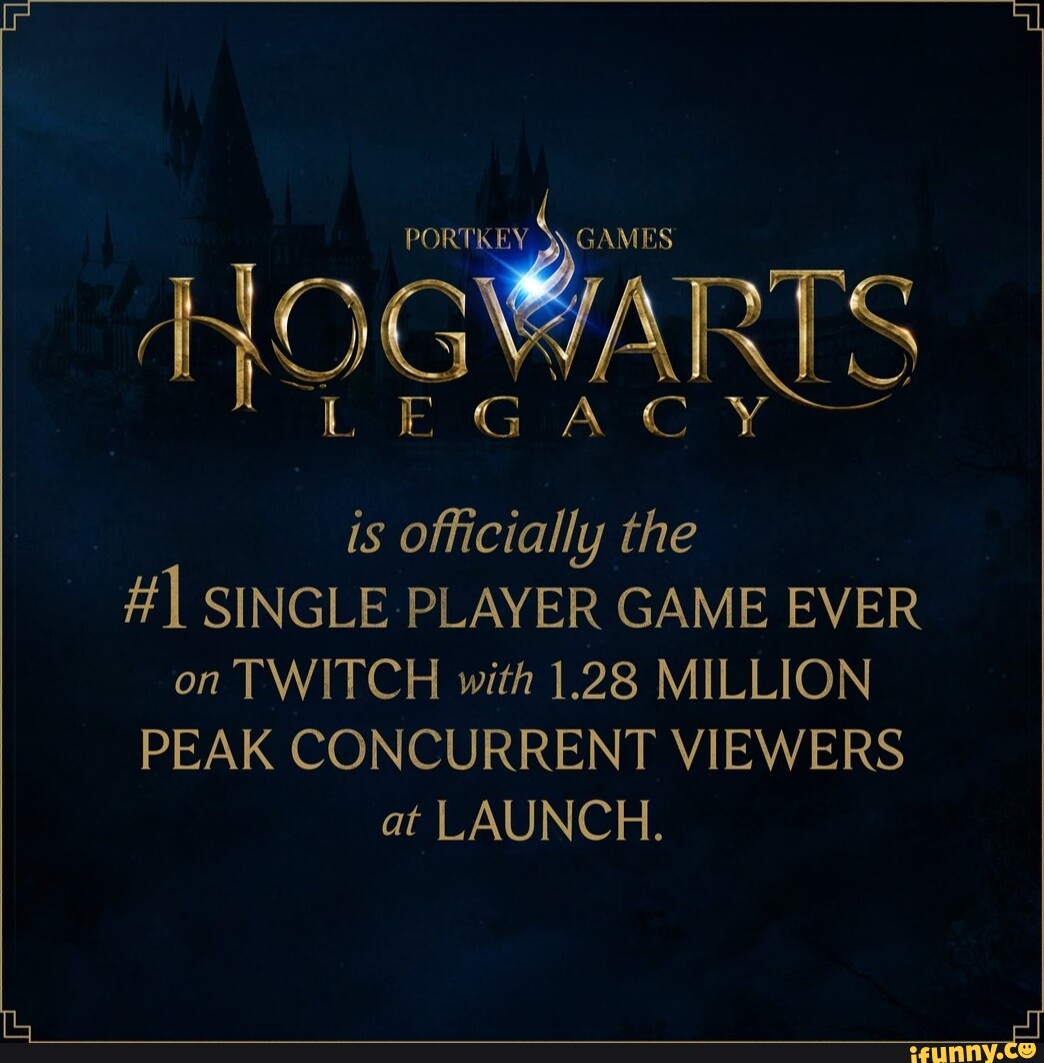 HOGWARTS LEGACY is officially the SINGLE PLAYER GAME EVER on TWITCH ...