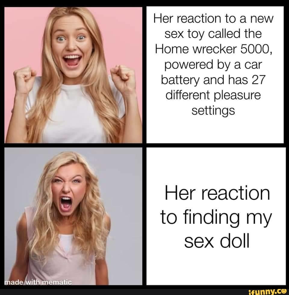 Her reaction to a new sex toy called the Home wrecker 5000