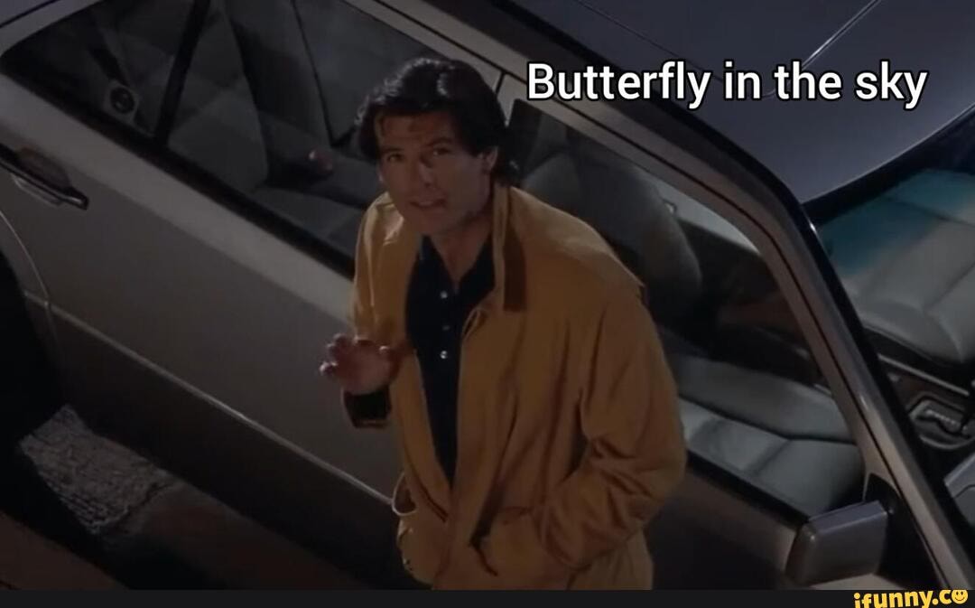 It's Reading Rainbow, dear. Butterfly in the sky iFunny