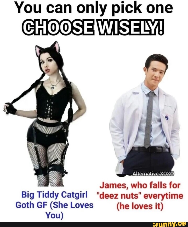 You Can Only Pick One Choose Wisely James Who Falls For Big Th Catgirl Deez Nuts Everytime 