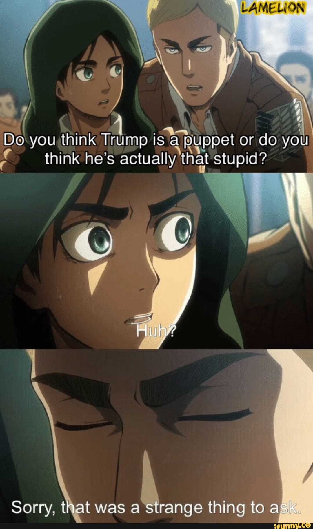 Sorry, that was a Strange thing to a