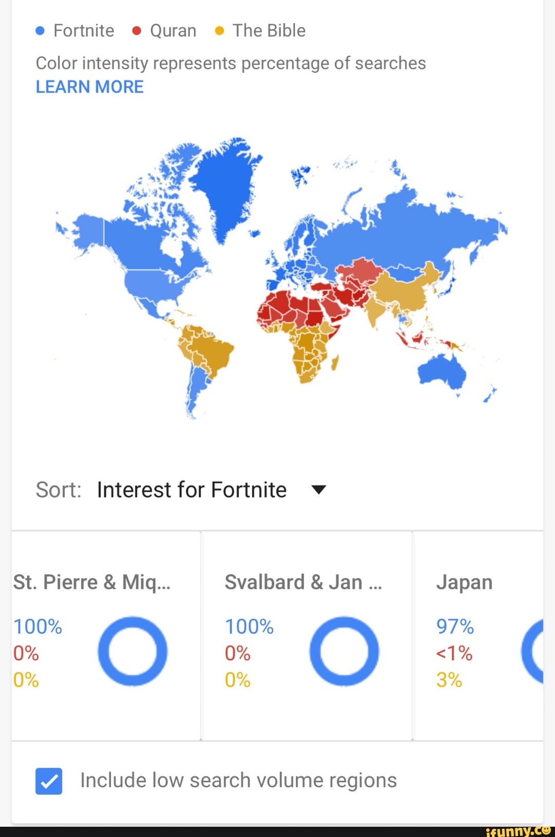 E Fortnite Quran The Bible Color Intensity Represents Percentage Of e-fortnite-quran-the-bible-color-intensity-represents-percentage-of