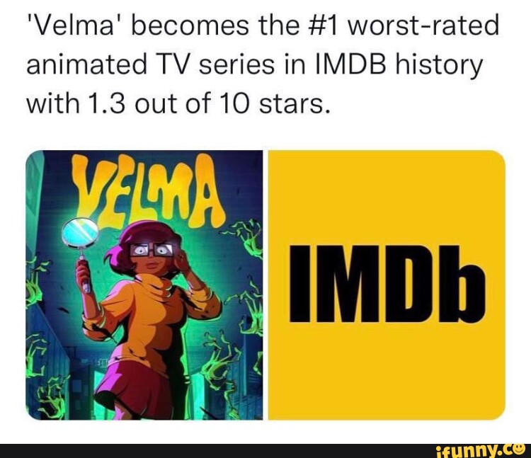 Velma becomes worst-rated animated TV series in IMDb history