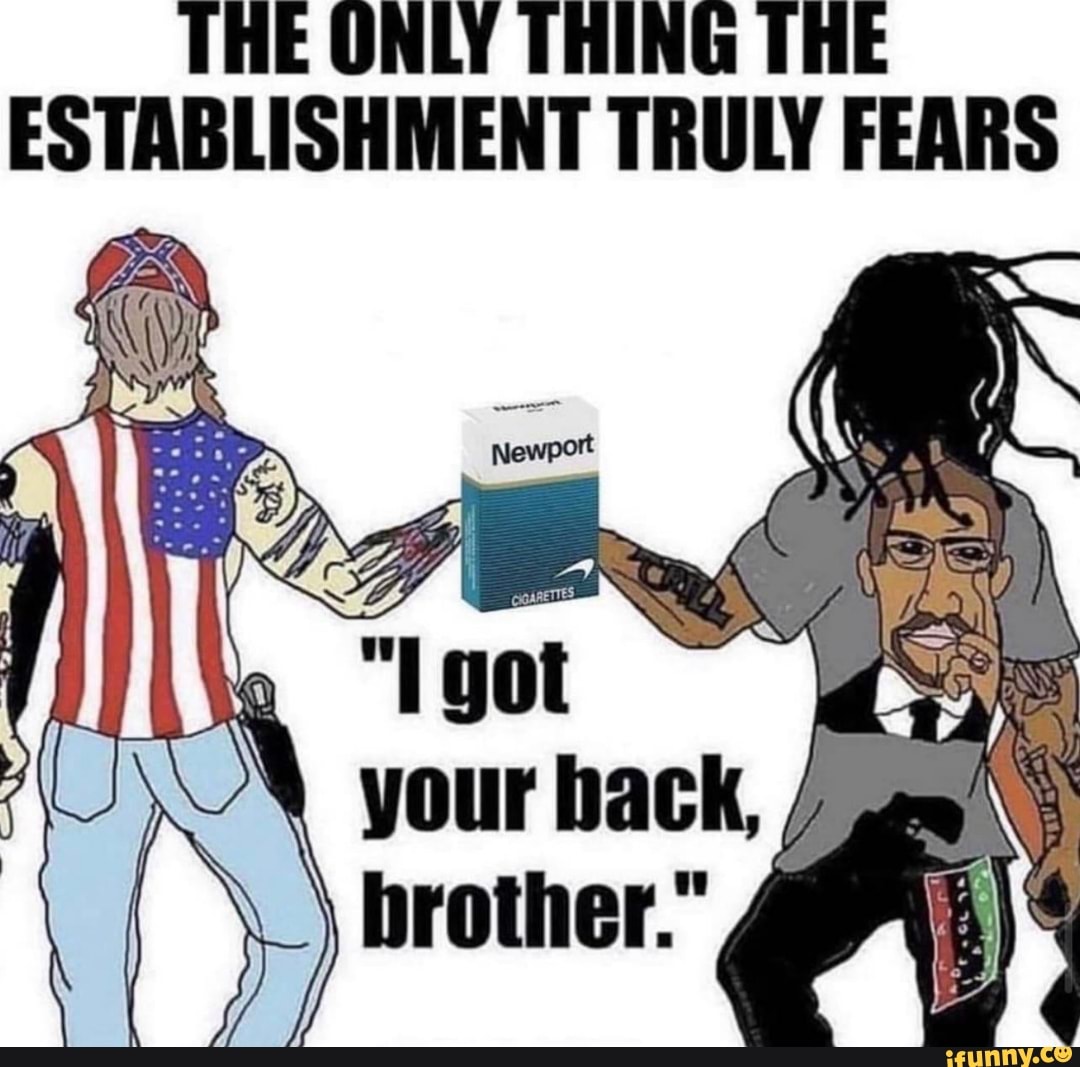 THE ONLY THING THE ESTABLISHMENT TRULY FEARS
ot your hack, / brother." 4