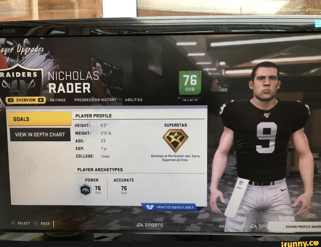 OVERVIEW
GOALS PLAYER PROFILE
EIGHT: SUPERSTAR
VIEW INDEPTH CHART AGE: ed
EXP: Tyr
COLLEGE: lowa Develops at the fastest rata. Earns
Superstar abllitias.
PLAYER ARCHETYPES
POWER I ACCURATE