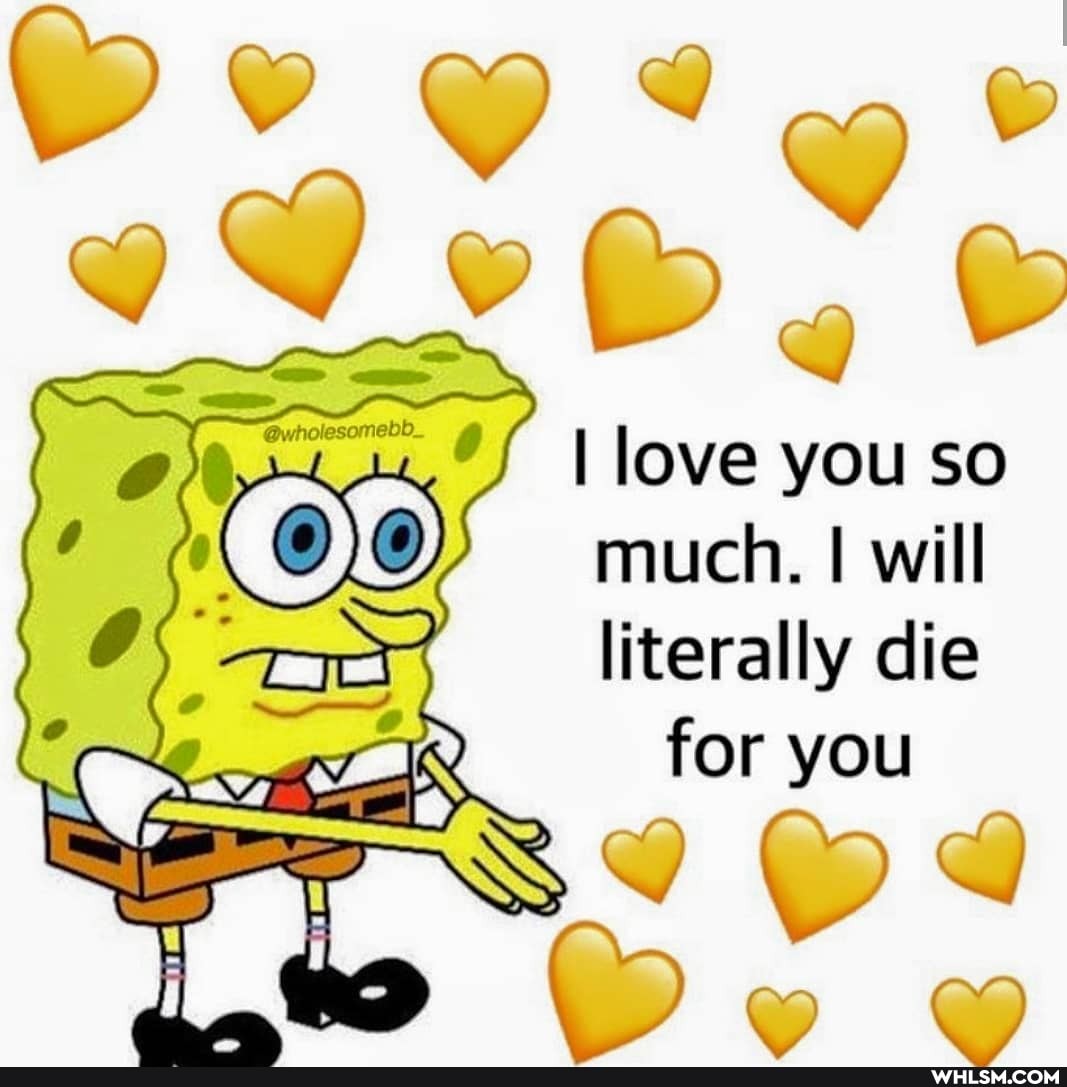 I love you SO
much. will literally die for you