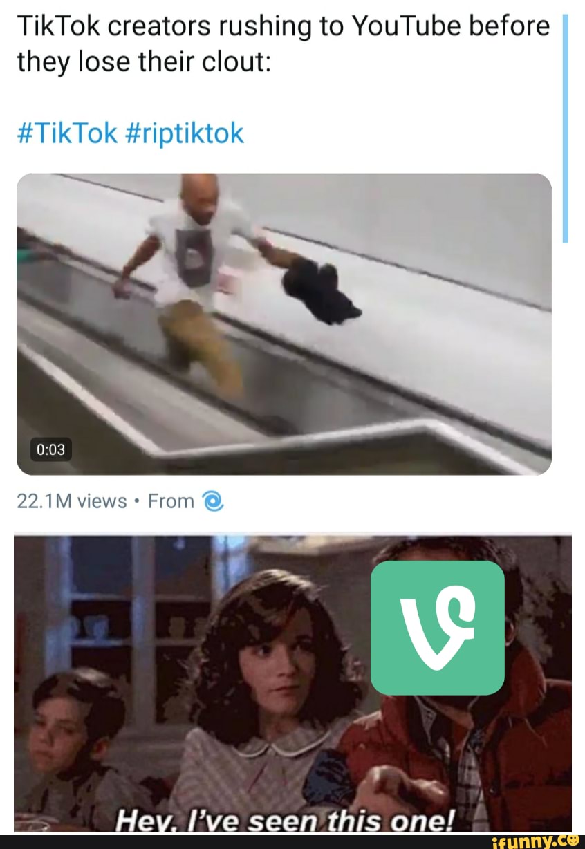 TikTok creators rushing to YouTube before
they lose their clout: