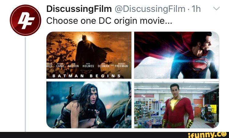 Choose one DC origin movie...