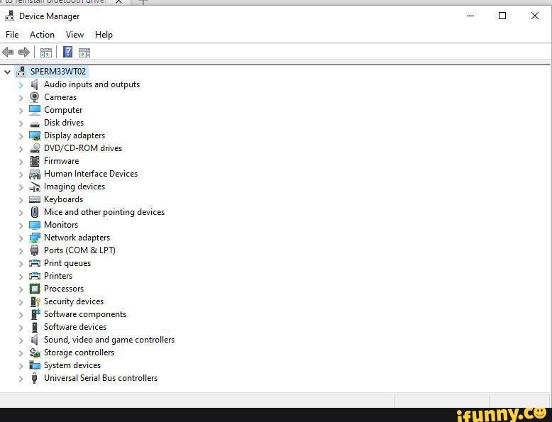 Device Manager File Action View Help SPERMESWTO2 Audio inputs and