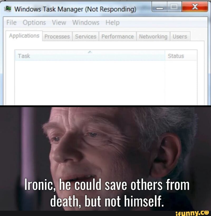 windows task manager not responding