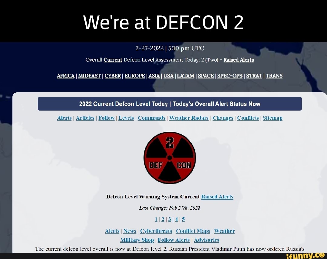 we we in defcon 2 during election