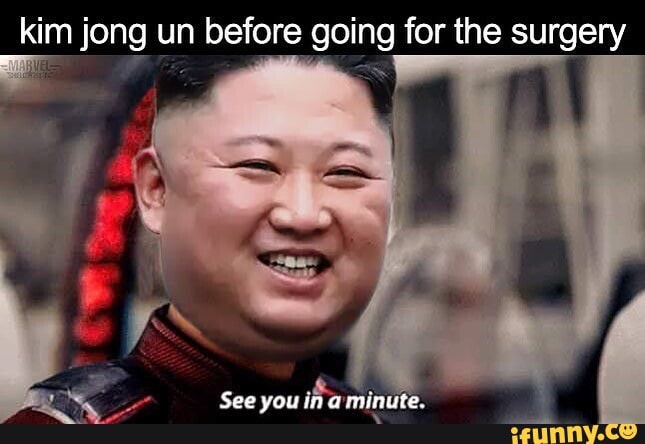 kim jong un before going for the surgery