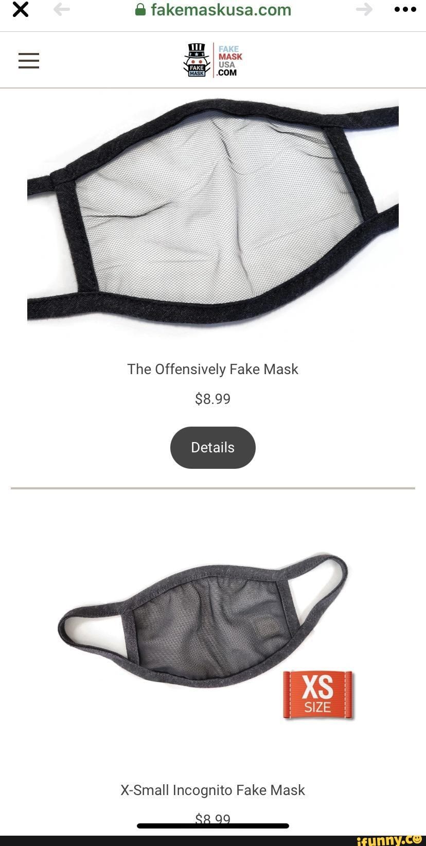 offensively fake mask