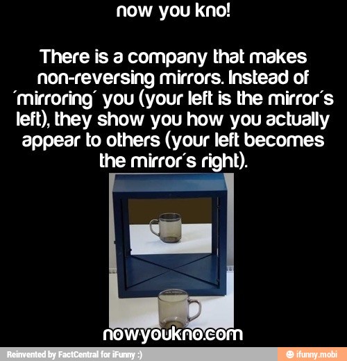 There is a company that makes nonreversing mirrors. Instead of