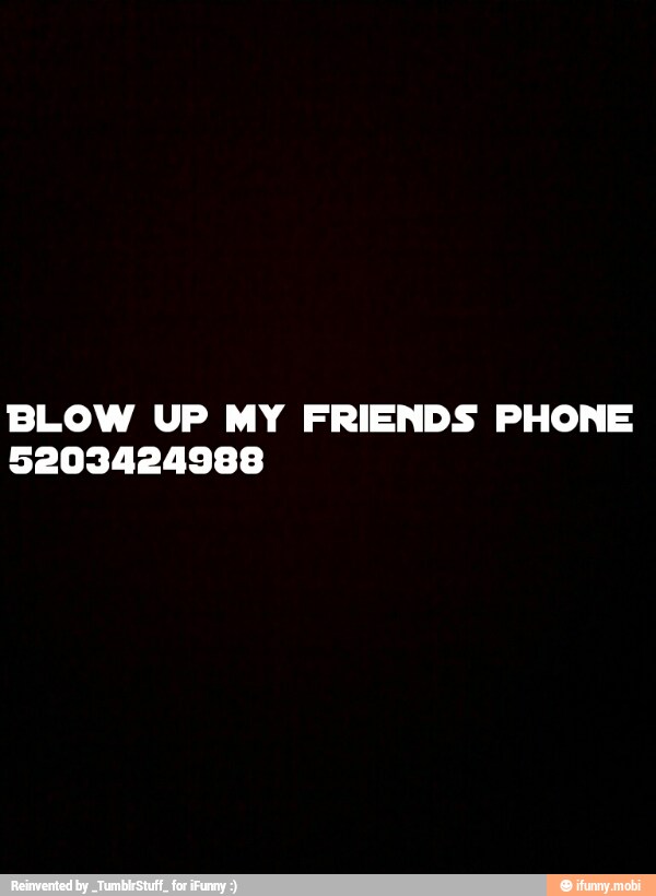 BLOW UP MY FRIENDS PHONE
5203424988