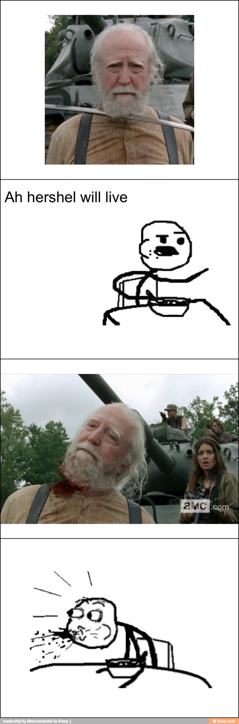 Ah hershel will live