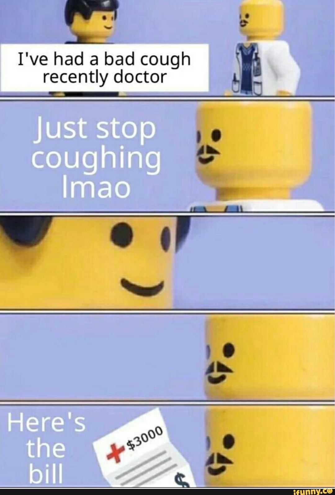 I've had a bad cough
recently doctor ORD