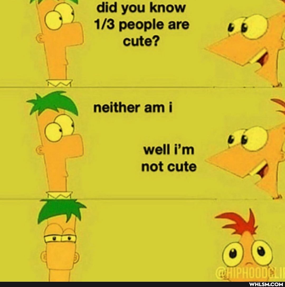 did you know people are cute?
neither am i
well i'm
ww
not cute
fa\(@