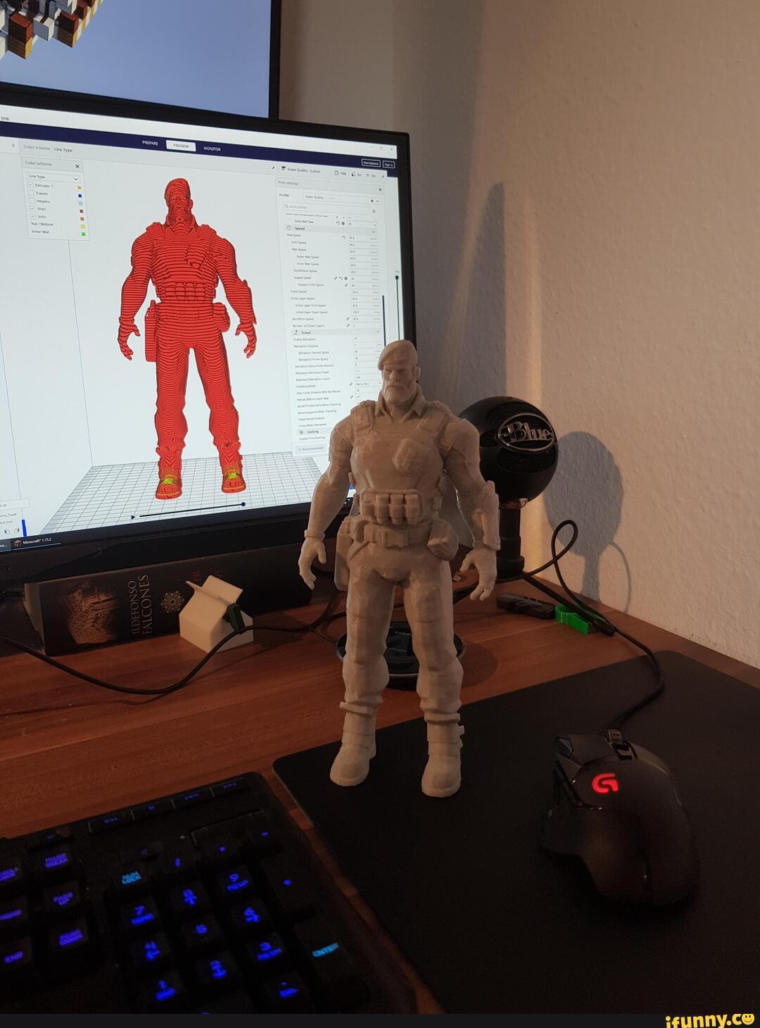 3D Printed Brimstone From VALORANT height 25cm IFunny Brazil